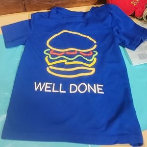 Wonder Nation Sz4/5 Unisex kids Blue tshirt. NWOT